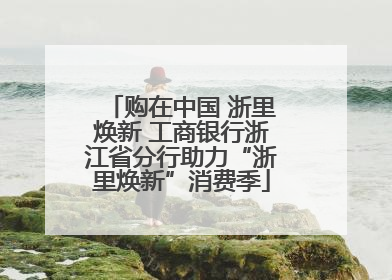 购在中国 浙里焕新 工商银行浙江省分行助力“浙里焕新”消费季