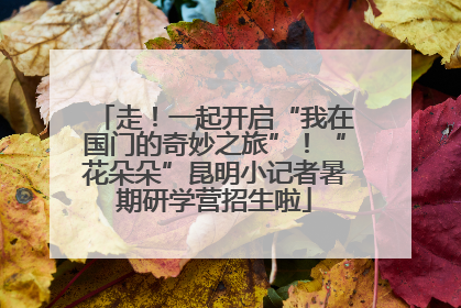 走！一起开启“我在国门的奇妙之旅”！“花朵朵”昆明小记者暑期研学营招生啦