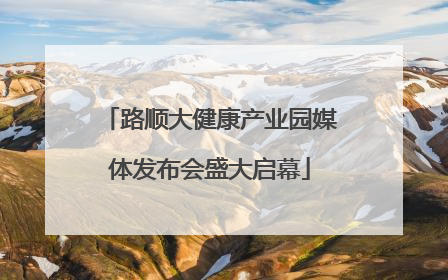 路顺大健康产业园媒体发布会盛大启幕