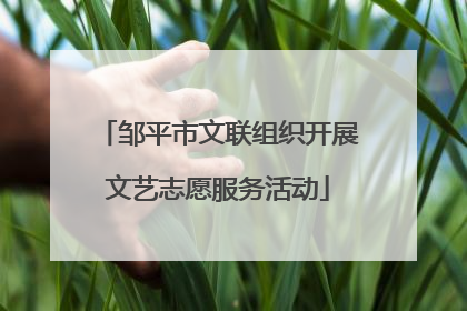 邹平市文联组织开展文艺志愿服务活动