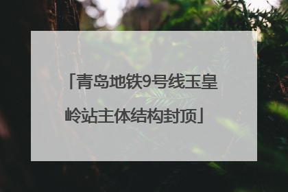 青岛地铁9号线玉皇岭站主体结构封顶
