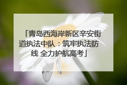 青岛西海岸新区辛安街道执法中队：筑牢执法防线 全力护航高考