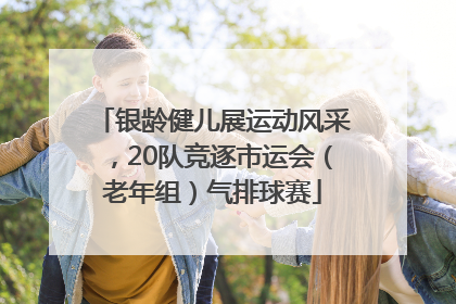 银龄健儿展运动风采，20队竞逐市运会（老年组）气排球赛