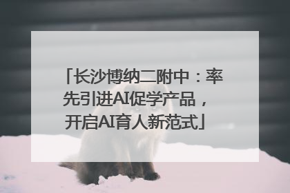 长沙博纳二附中：率先引进AI促学产品，开启AI育人新范式