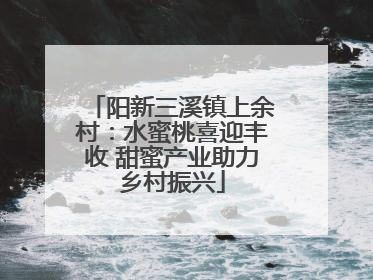 阳新三溪镇上余村：水蜜桃喜迎丰收 甜蜜产业助力乡村振兴