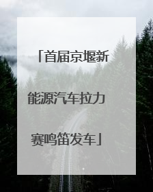 首届京堰新能源汽车拉力赛鸣笛发车