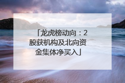龙虎榜动向：2股获机构及北向资金集体净买入