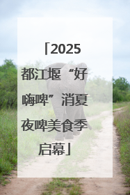 2025都江堰“好嗨啤”消夏夜啤美食季启幕