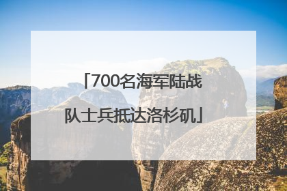 700名海军陆战队士兵抵达洛杉矶