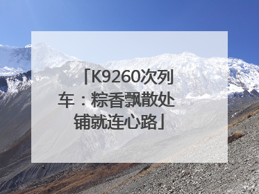 K9260次列车：粽香飘散处 铺就连心路